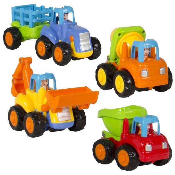 Mega Creative Pojazd Budowlany Rolniczy Traktor 16cm Pchnij i Jedź