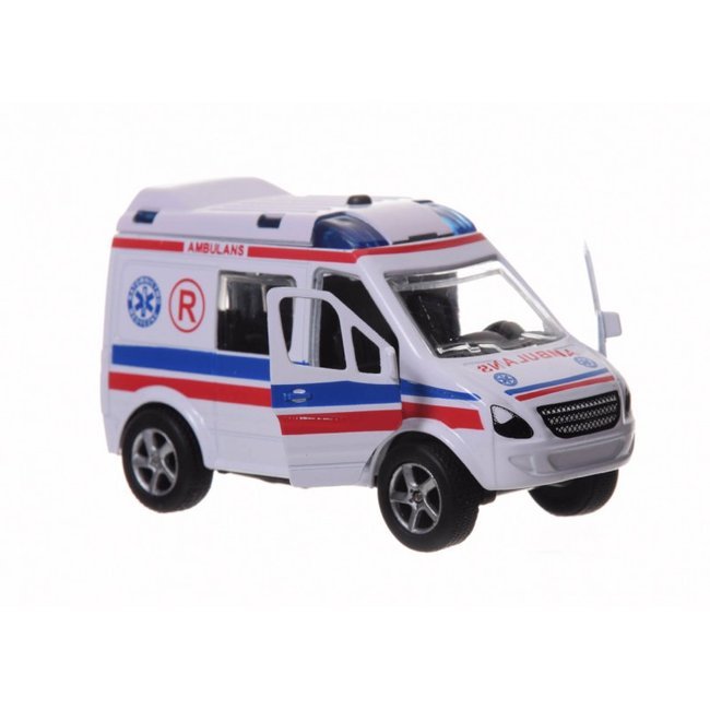 Metalowe Auto Van Pogotowie Ambulans z Głosem