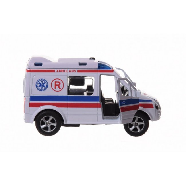 Metalowe Auto Van Pogotowie Ambulans z Głosem