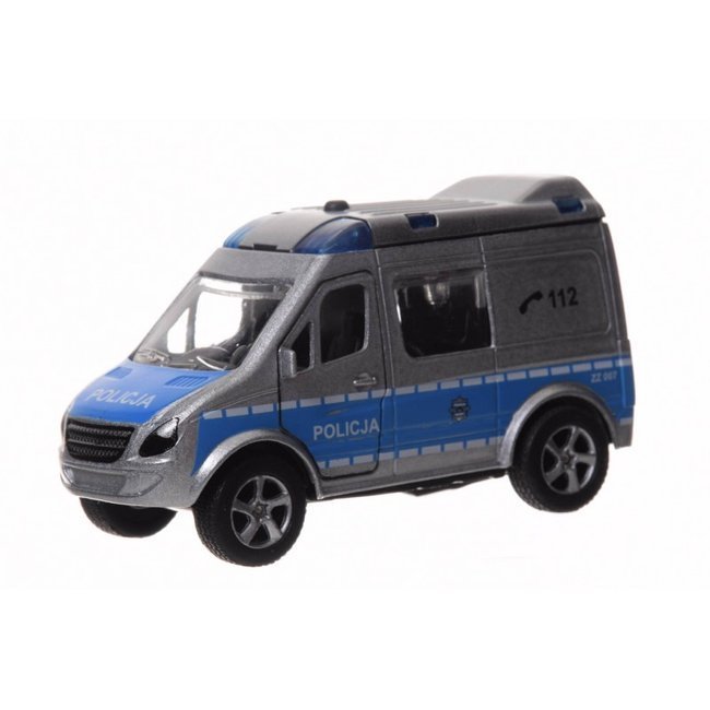 Metalowe Auto Van Policyjny Z Głosem 10cm