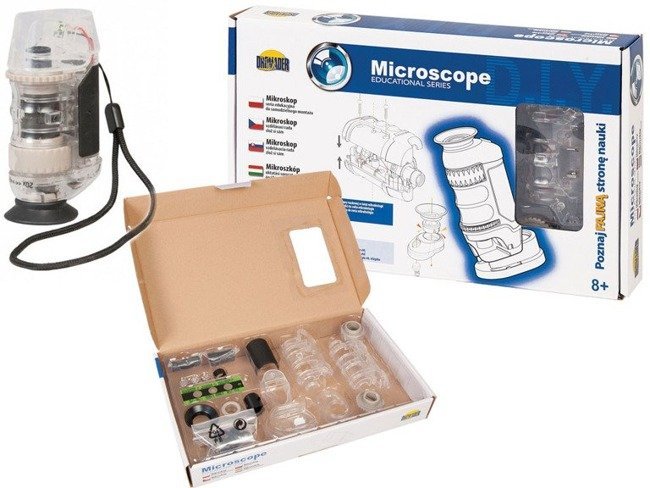 Mikroskop edukacyjny dla dzieci do samodzielnego montażu