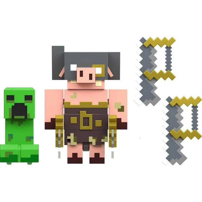 Minecraft Legends Creeper vs Piglin GYR98 GYR99