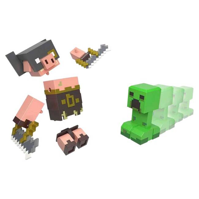 Minecraft Legends Creeper vs Piglin GYR98 GYR99