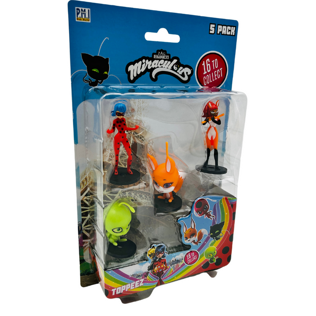 Miraculous Marinette, Adrien, Plagg, Figurki 5pak