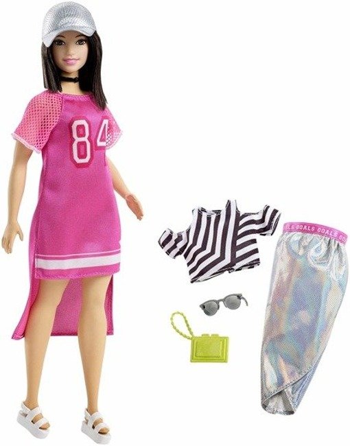 Modna Lalka Barbie Zestaw Ubranka Mattel Barbie Fashionistas