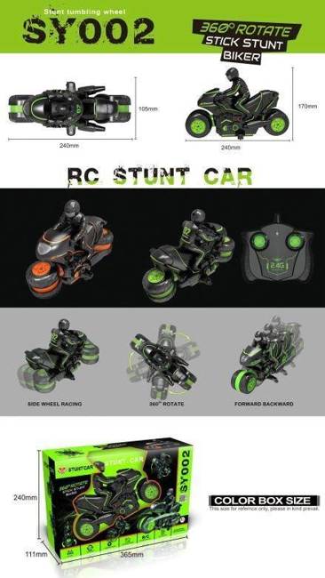 Motor  Stunt Car R/C Auto Stunt 360° 