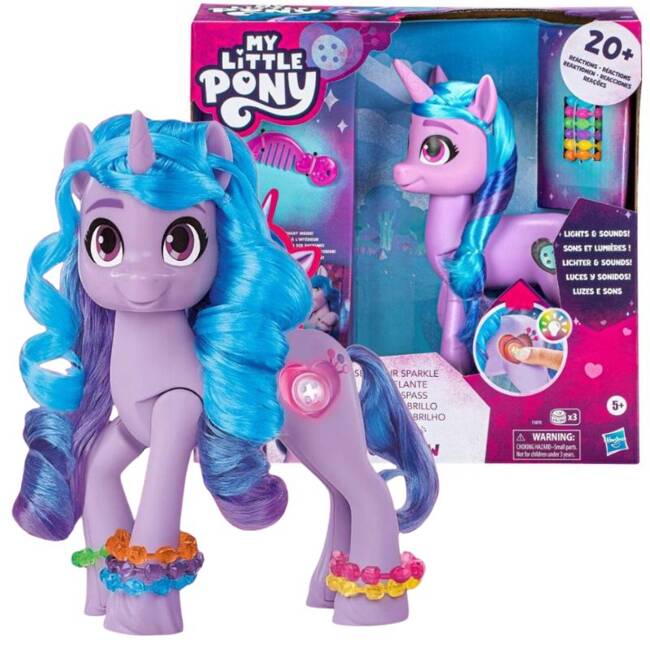 My Little Pony Figurka Izzy Moonbow Dźwięk F3870 - Świeci i Śpiewa!