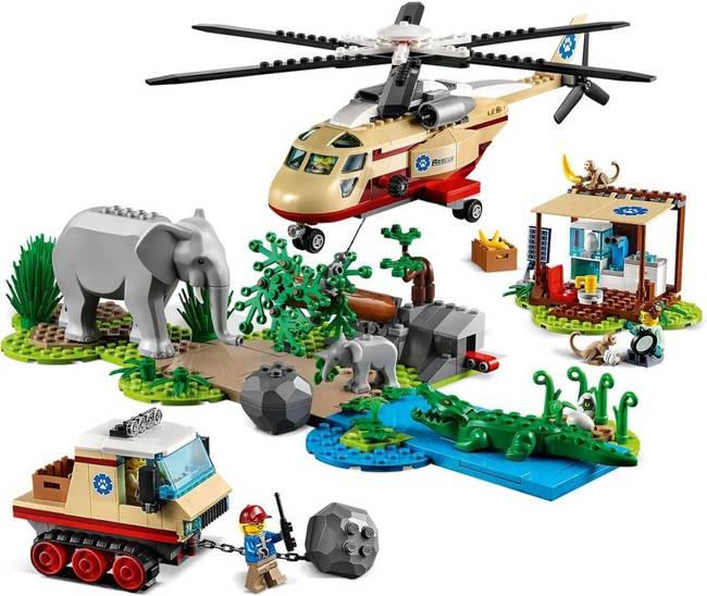 Na Ratunek Dzikim Zwierzętom Zestaw Klocki Lego City