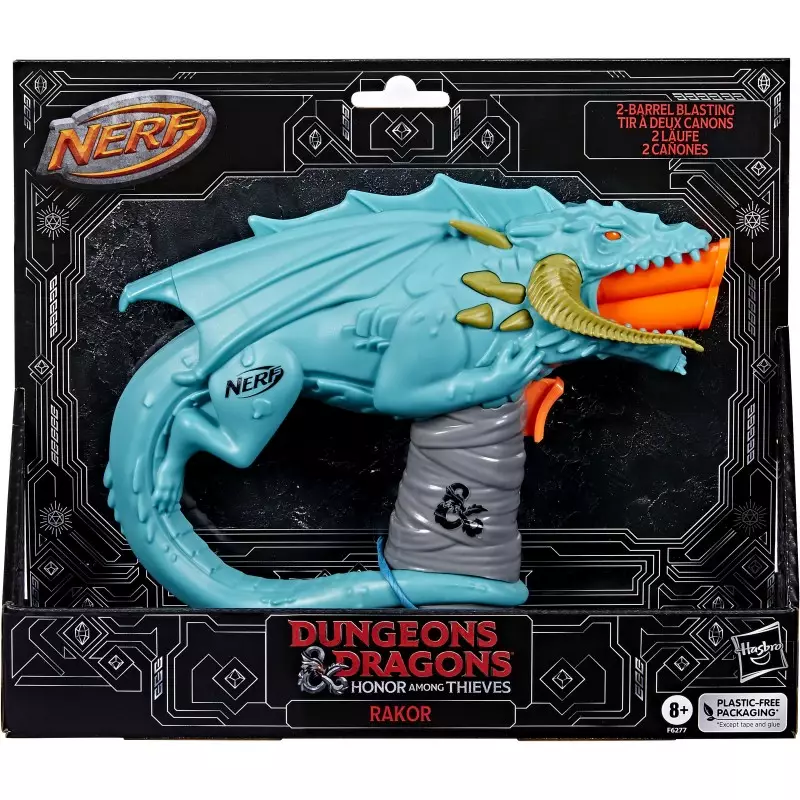 Nerf Dungeons & Dragons Rakor Blaster i 4 rzutki Nerf Elite 2.0 - F6277