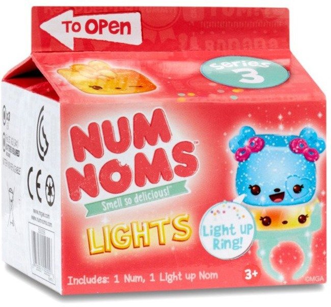 Num Noms Lights Pudełeczko z Niespodzianką - Świecące Pierścionki Seria 3