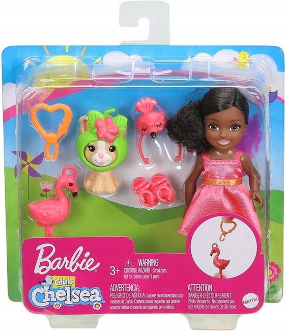OUTLET  Barbie Klub Chelsea Z Kociakiem Flaming