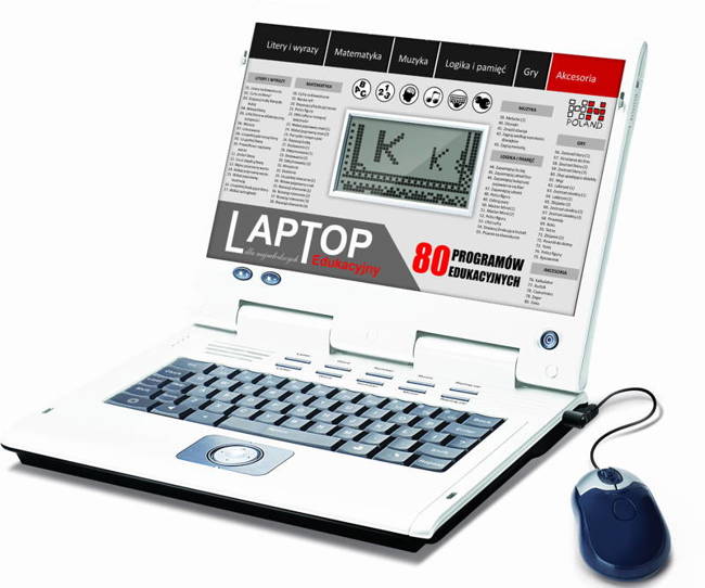 OUTLET Edukacyjny Laptop Komputer Dla Chłopca