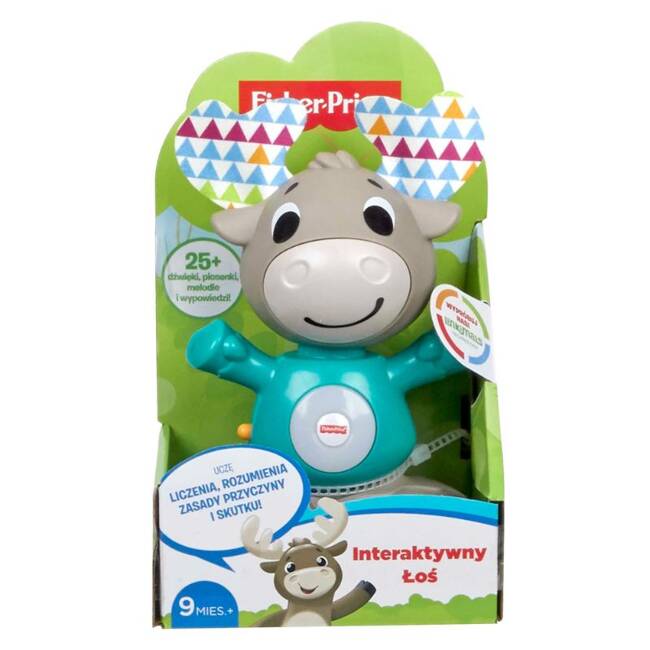 OUTLET Fisher Price Linkimals Łoś Interaktywny GKC34 - Nauka i Zabawa