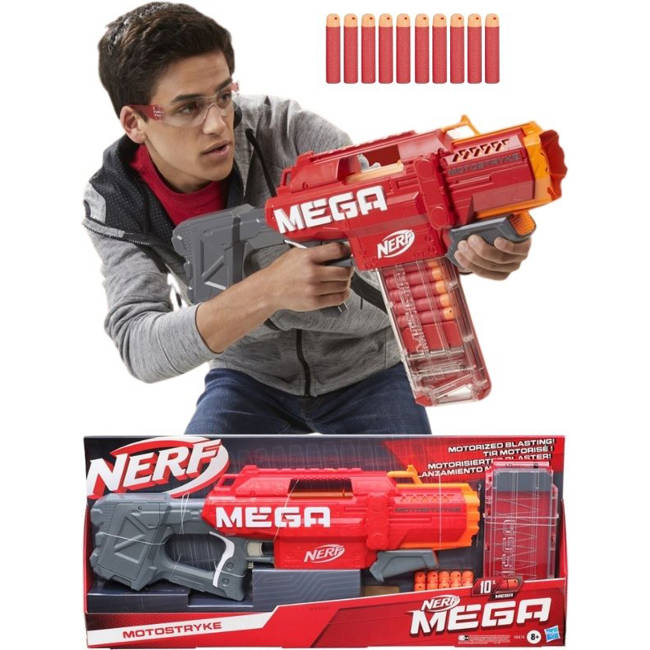 OUTLET Hasbro Wyrzutnia Nerf Mega Motostryke 10 Strzałek