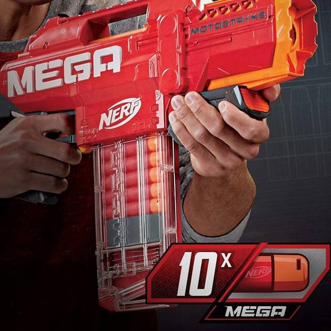 OUTLET Hasbro Wyrzutnia Nerf Mega Motostryke 10 Strzałek