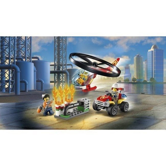 OUTLET Lego City Klocki Zestaw Helikopter Strażacki Leci na Ratunek
