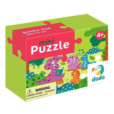 OUTLET Mini Puzzle Dodo Dino i Przyjaciele 35el