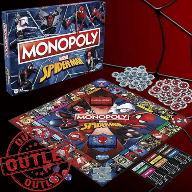 OUTLET Monopoly Spider-Man Wersja Polska Edycja Kolekcjonerska 