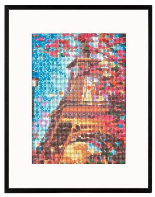 Paryż Wieża Eiffla Diamentowy Obraz 30x40 Mozaika