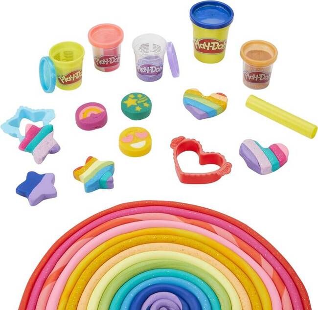 Play-Doh Happy Colors 21 Słoiki - Kreatywna Zabawa dla Dzieci F5735