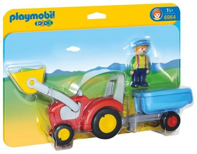 Playmobil 1·2·3 Traktor z Przyczepą