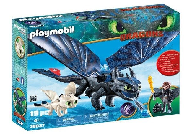 Playmobil Jak Wytresować Smoka Dragons Szczerbatek i Czkawka z Małym Smokiem