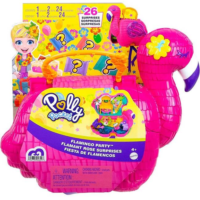 Polly Pocket Flaming – Plażowa Impreza Zestaw 26 Niespodzianek HJN76