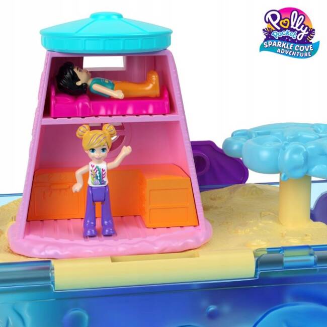 Polly Pocket Kuferek Zestaw Wyspa Skarbów - HKV47