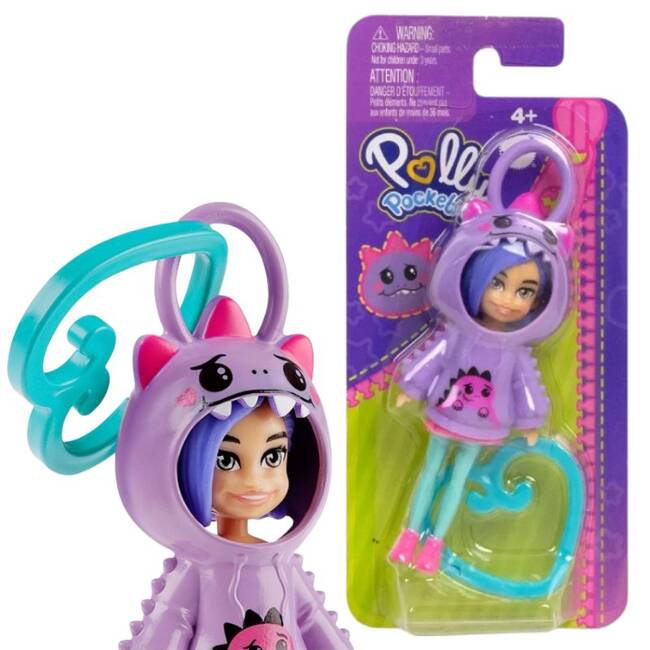 Polly Pocket Mini Figurka Dinozaur z Zawieszką HKV98 HRD62