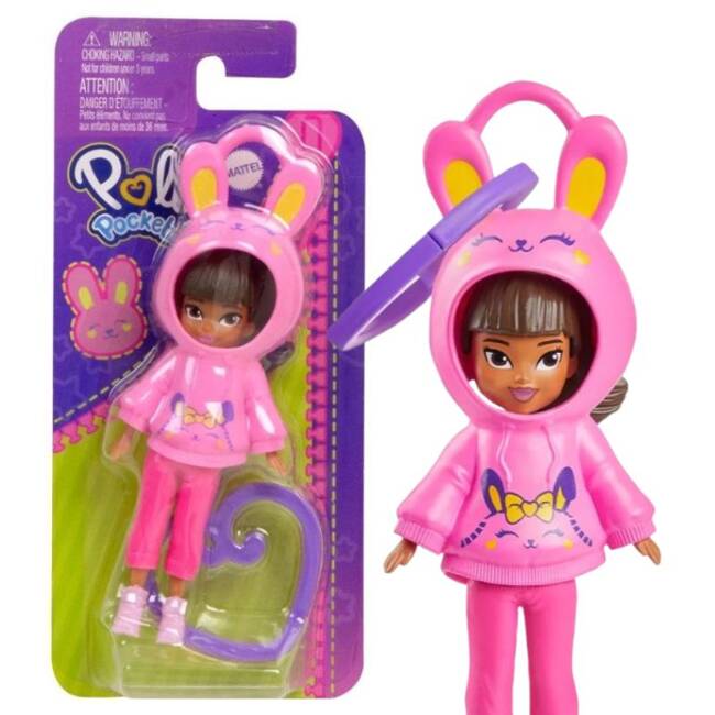 Polly Pocket Mini Figurka Królik z Zawieszką HKV98 HRD63 