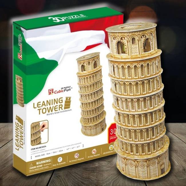 Puzzle 3D Krzywa Wieża W Pizie 30EL XL