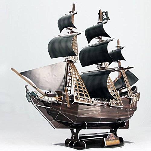 Puzzle 3D Okręt Statek Zemsta Królowej Anny Cubicfun