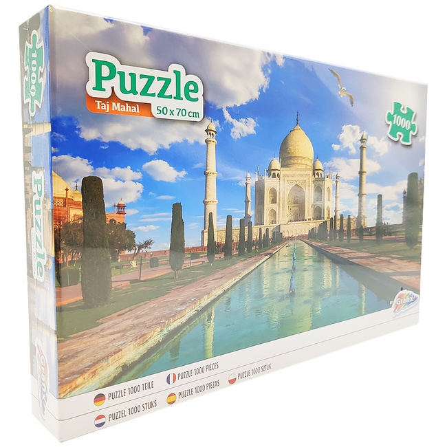Puzzle Tradycyjne 1000el Widok Taj Mahal
