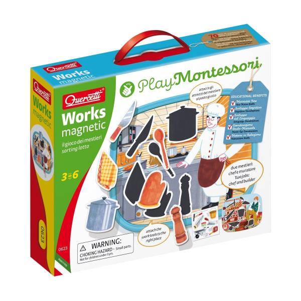 Quercetti Montessori Układanka Magnetyczna Zawody