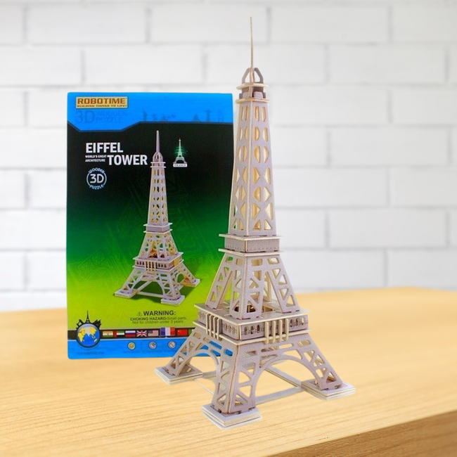 Robotime Puzzle 3D Drewniany Model Wieża Eiffla 