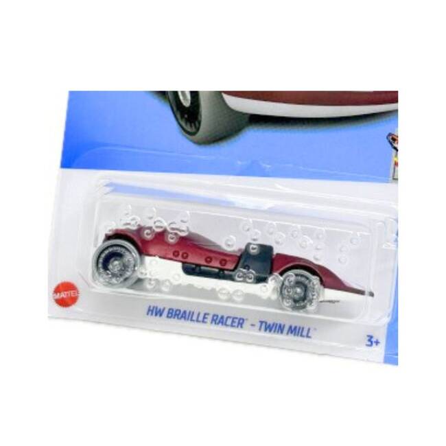 Samochód HotWheels 57850 HRY95-Braille Racer-Twin Mill