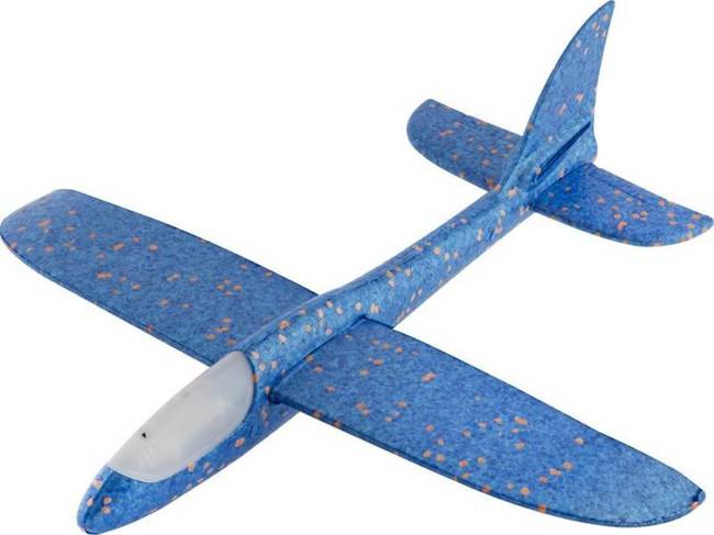 Samolot  Styropianowy Piankowy Szybowiec Niebieski