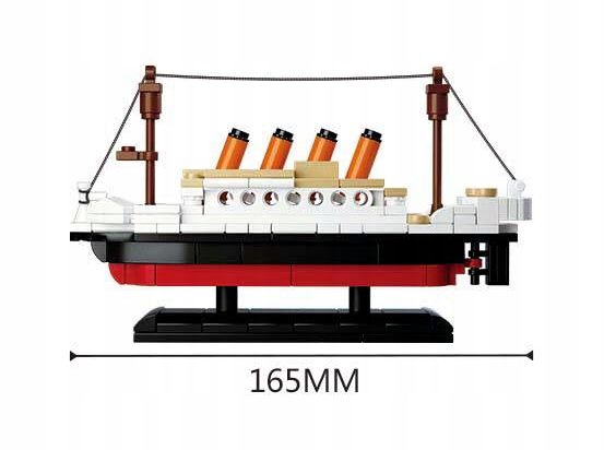 Sluban Klocki 194 Elementów Statek Titanic