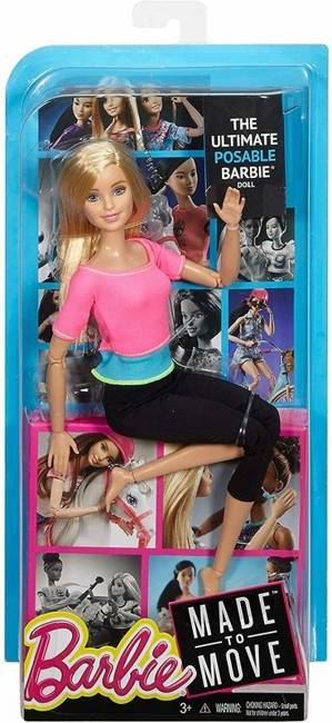 Sportowa Lalka Barbie Fitness Made To Move  Blondynka 