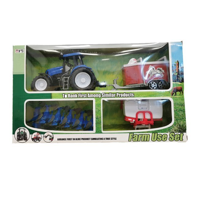 Traktor Z Maszynami Rolniczymi Ciągnik Farma Dla Dzieci