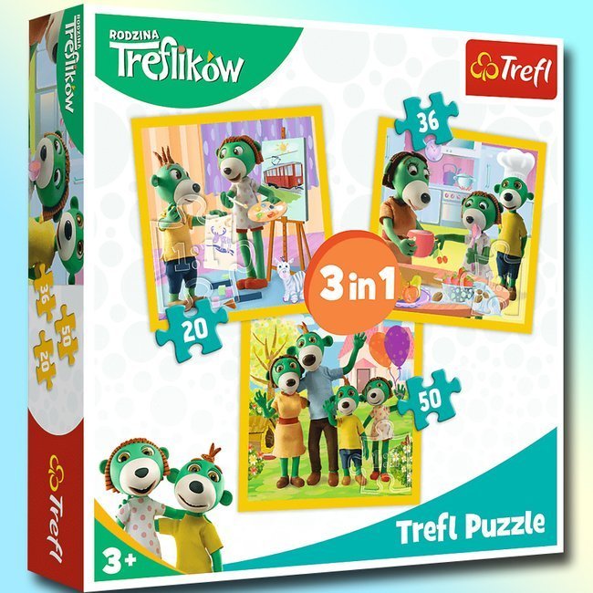 Trefl Puzzle 3w1 Razem Jest Wesoło Treflikom