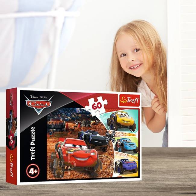 Trefl Puzzle Cars Auta Zygzak McQueen z Przyjaciółmi 60el