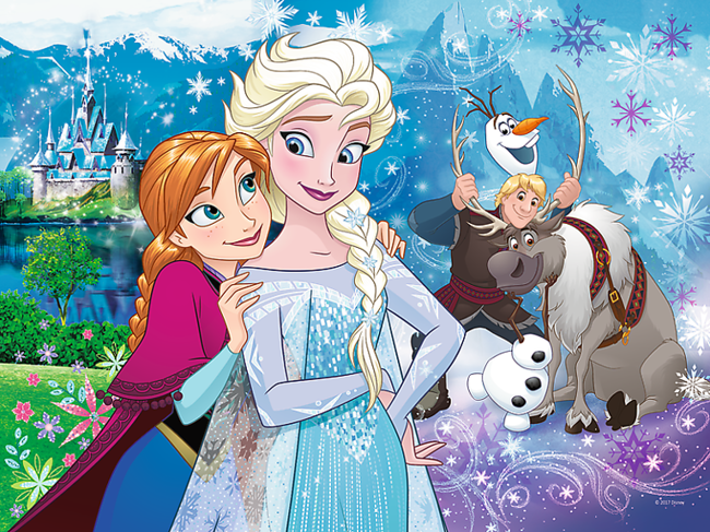 Trefl Puzzle Kraina Lodu Uwolnij Magię Frozen Elsa i Anna 30el