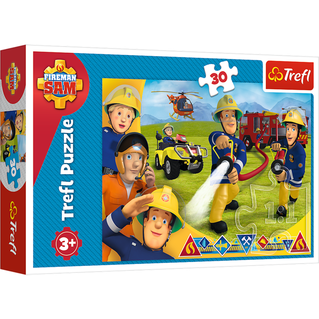 Trefl Puzzle Strażak Sam Gotowi By Pomagać Strażakowi 30el