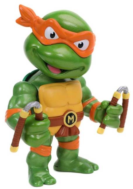 Wojownicze Żółwie Ninja Michelangelo Metalowa Figurka 10 cm