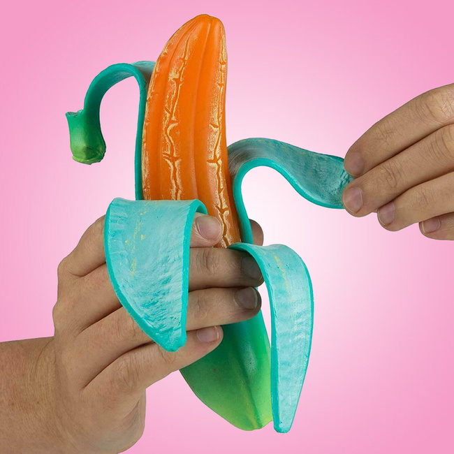 Zabawka Antystresowa Banan Pomarańczowy Odditeez FuzionFoodz