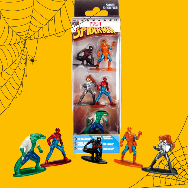 Zestaw 5 Figurek Die Cast Spiderman Marvel 