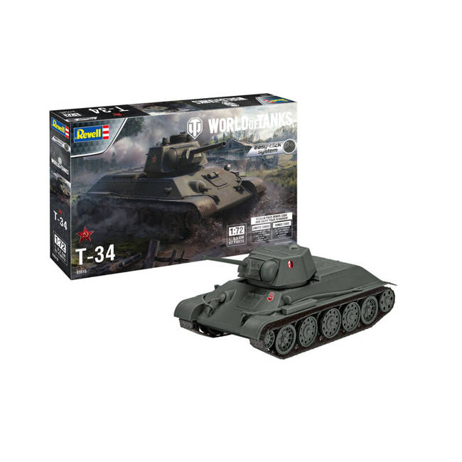 Zestaw Do Składania Czołg T-34 World of Tanks 1:72