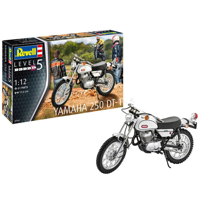 Zestaw Do Składania Model Motocykl Yamaha 250 DT-1 Skala 1:12