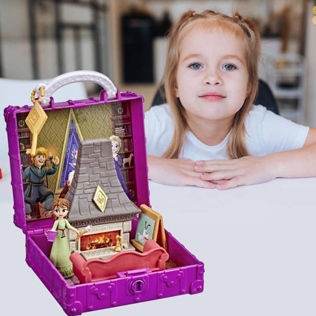 Zestaw Do Zabawy Walizka Kraina Lodu Disney Frozen Hasbro  Pokój Anny z Kominkiem